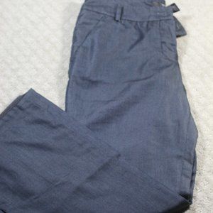 Mossimo Size 8 Dark Gray Mid-Rise Wide Leg Casual Dress Slacks
